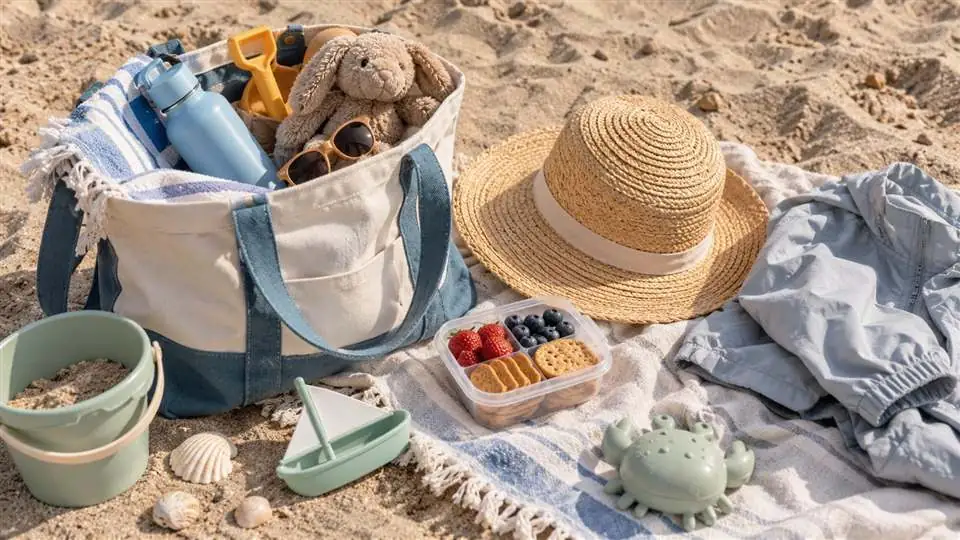 Co zabrać na plażę z dzieckiem – ilustracja pierwsza